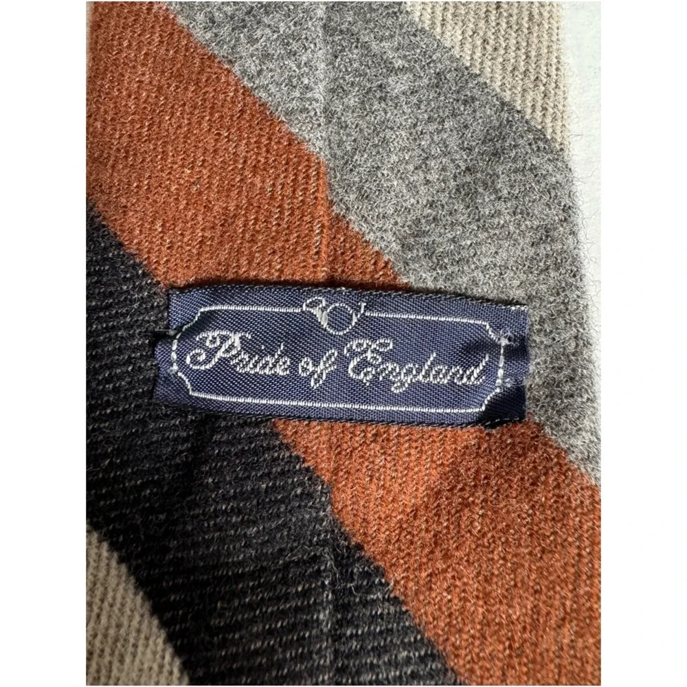 Vintage Briar All Wool Striped Tie Made in Scotland Old Money Academia Preppy